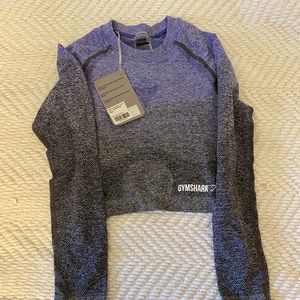 NWT Gymshark seamless cropped long sleeve